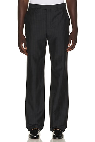 Valentino Pinstripe Formal Trouser in Charcoal