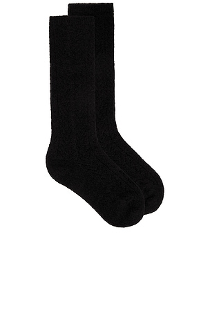 Valentino Mohair Socks in Black