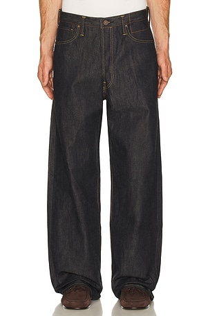 Visvim Social Sculpture 01 EX WD Undone Jeans in Blue