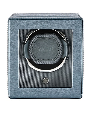 WOLF Cub Single Watch Winder With Cover in Grey