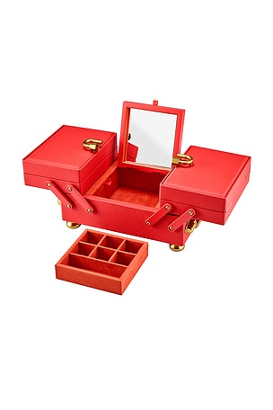 WOLF X Marla Aaron Baby Everything Jewelry Box in Red