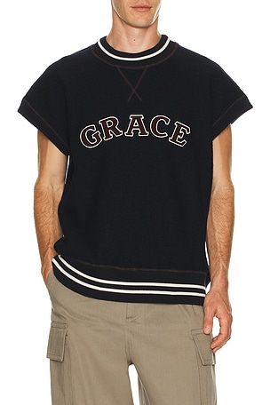 Wales Bonner October Vest in Black