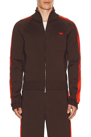 Wales Bonner Tide Track Top in Brown