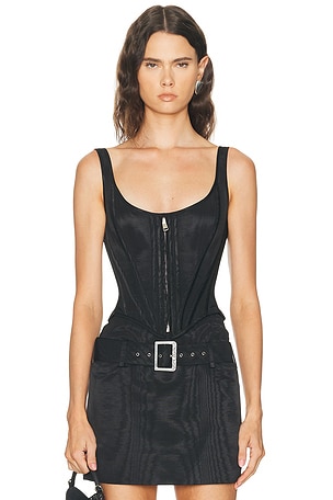 Wiederhoeft Corset Top in Black