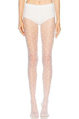 Wolford Daisy Tights in White
