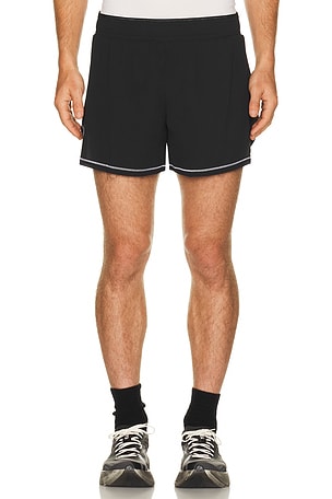 Y-3 Gfx Run Shorts in Black