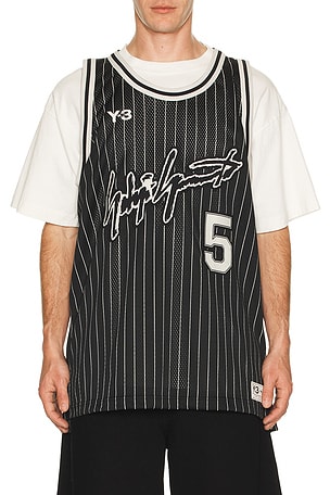 Y-3 Elite 5 Bball Jersey Black in Black