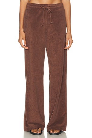 YEAR OF OURS Terry Vacation Pant in Brown