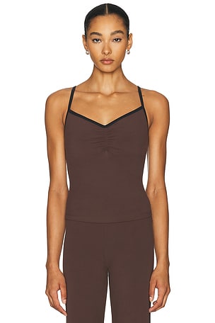 YEAR OF OURS Studio Baby Tank Top in Brown