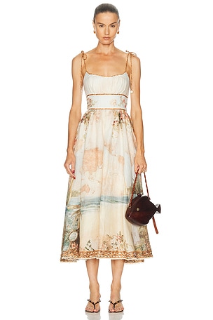 Zimmermann Mahon Picnic Dress in Cream