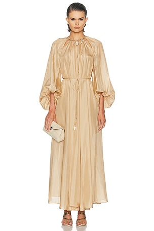 Zimmermann Mahon Maxi Dress in Neutral