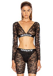 versace lace biker shorts