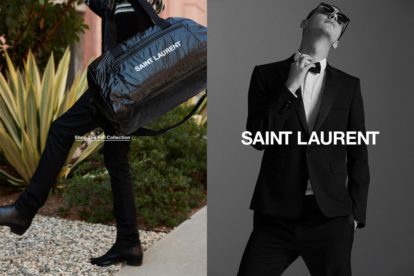 HED: SAINT LAURENT (LOGO) CTA: SHOP THE FALL COLLECTION